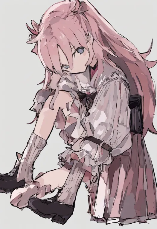 masterpiece, best quality, general, knee up, 1girl, solo, full body, simple background — by k3scat, made with ComfyUI
