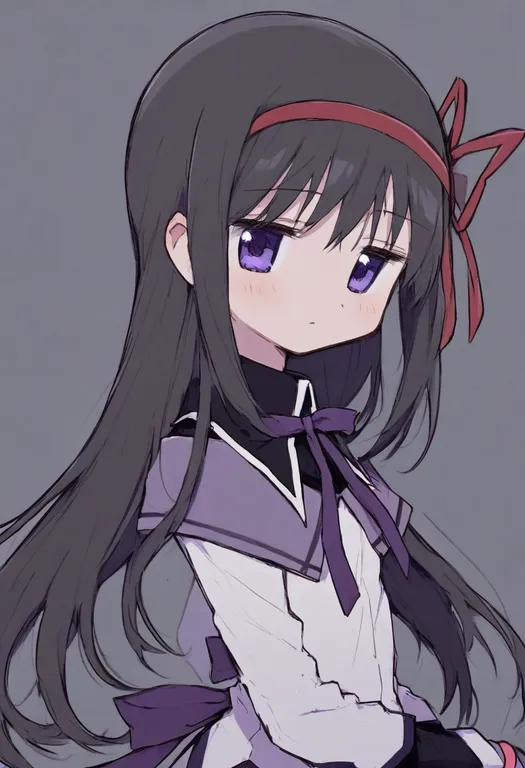masterpiece, best quality, general, akemi homura (magical girl), mahou shoujo madoka magica (anime), solo, upper body… — by k3scat, made with ComfyUI