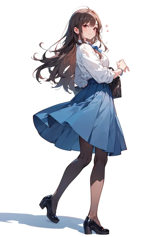 masterpiece, best quality, score_7, safe, boku no kokoro no yabai yatsu, solo, simple background — by k3scat, made with ComfyUI