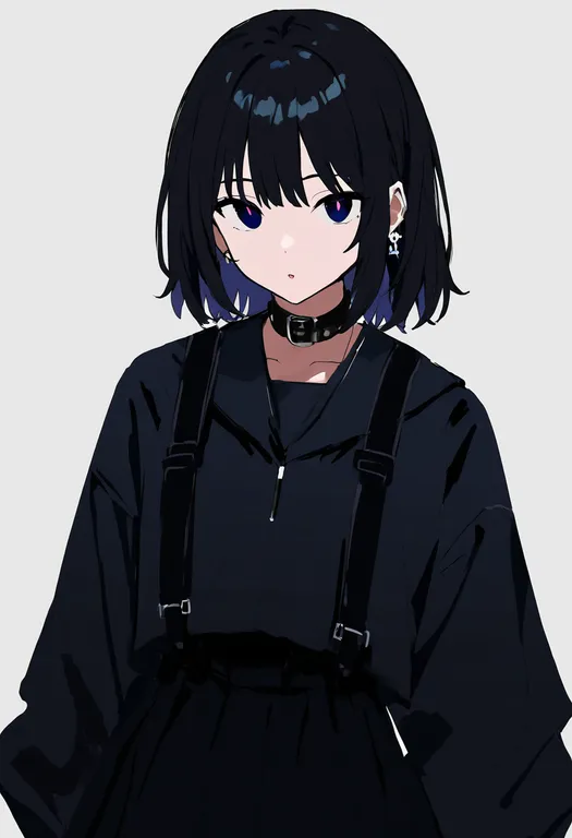 masterpiece, best quality, newest, absurdres, highres, safe, strap, 1girl, solo, simple_background — by k3scat, made with ComfyUI