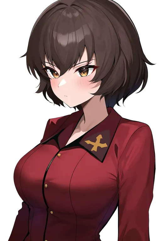 masterpiece, best quality, newest, absurdres, highres, safe, caesar_(girls_und_panzer), girls_und_panzer, solo… — by k3scat, made with ComfyUI