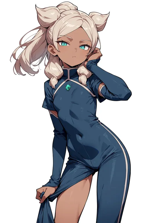masterpiece, best quality, score_7, safe, inazuma eleven go chrono stone, solo, simple background — by k3scat, made with ComfyUI