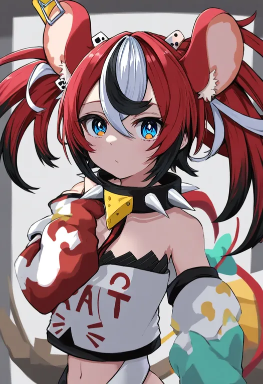 masterpiece, best quality, general, hakos baelz, hololive english, solo, upper body, simple background — by k3scat, made with ComfyUI