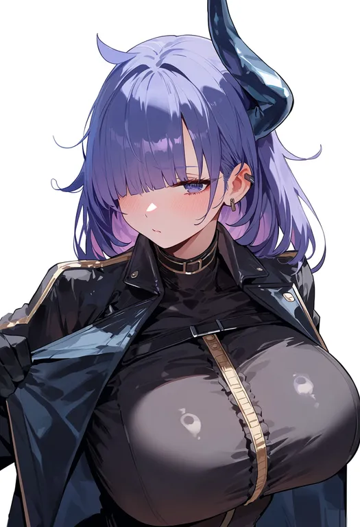 masterpiece, best quality, score_7, safe, mogador (azur lane), azur lane, solo, upper body, simple background — by k3scat, made with ComfyUI