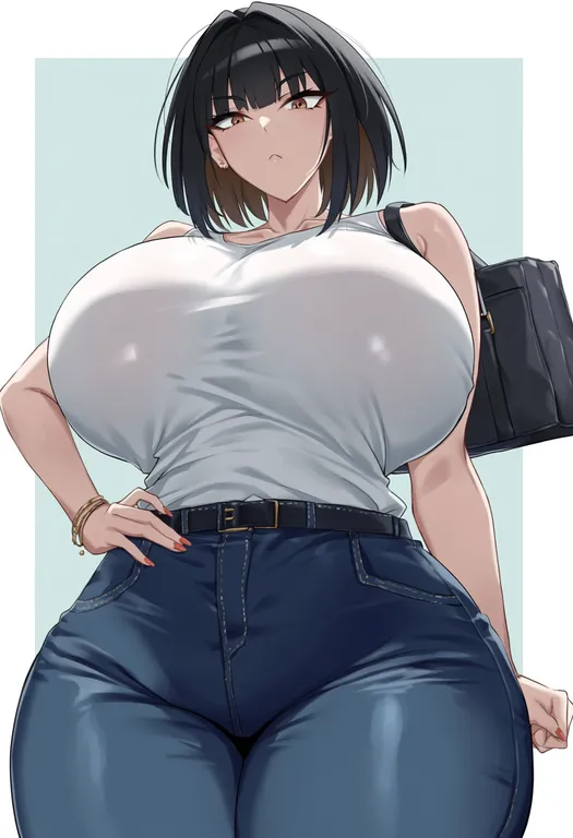masterpiece, best quality, score_7, safe, @yobi (ybpac18), 1girl, solo — by k3scat, made with ComfyUI