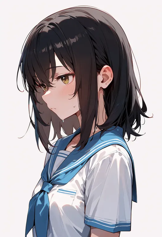 masterpiece, best quality, score_7, safe, himeragi yukina, solo, upper body, simple background — by k3scat, made with ComfyUI