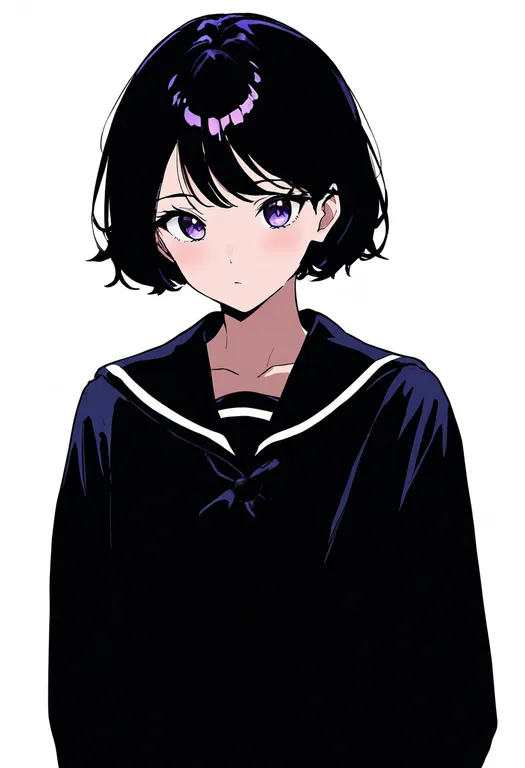 masterpiece, best quality, newest, absurdres, highres, safe, diagonal_stripes, 1girl, solo, upper_body… — by k3scat, made with ComfyUI