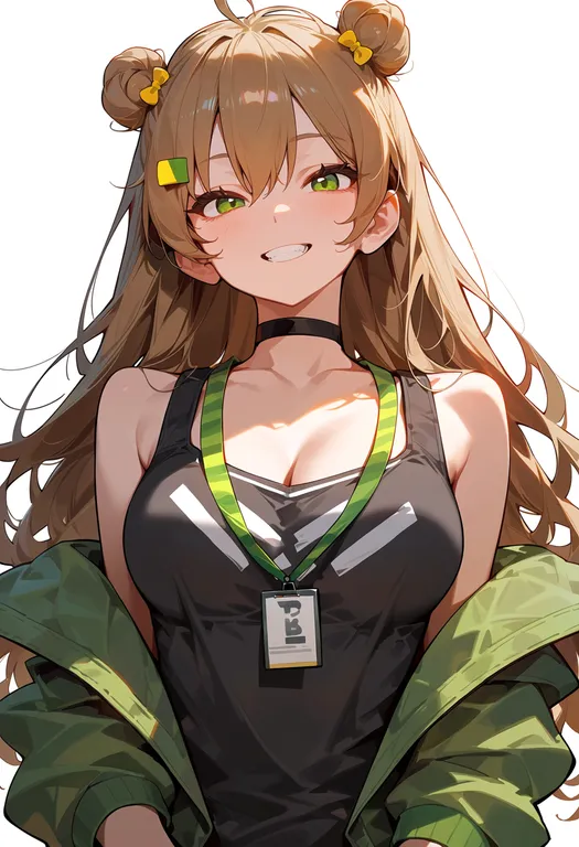 masterpiece, best quality, score_7, safe, rfb (girls' frontline), girls' frontline, solo, upper body, simple background — by k3scat, made with ComfyUI