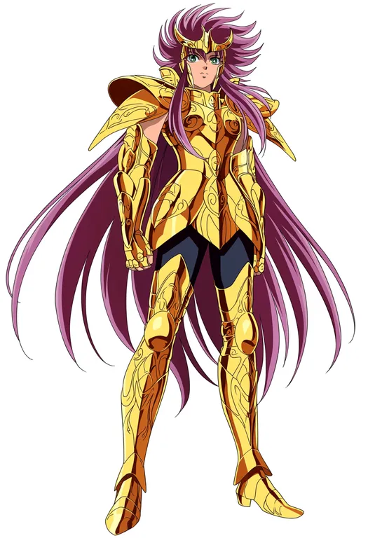 masterpiece, best quality, score_7, safe, saint seiya, solo, simple background — by k3scat, made with ComfyUI