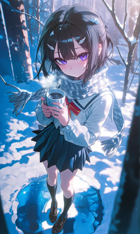 【美游】冬雪初融 — by 彩虹猫猫锤, made with ComfyUI