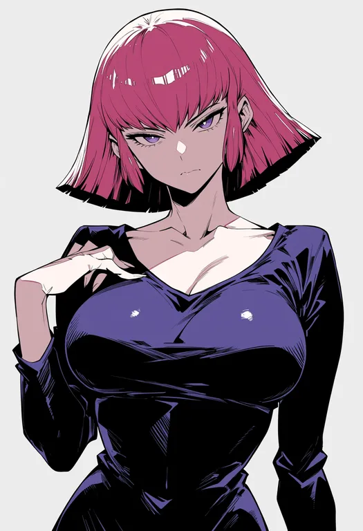 masterpiece, best quality, score_7, safe, haman karn, solo, upper body, simple background — by k3scat, made with ComfyUI