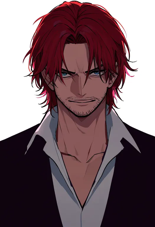 masterpiece, best quality, newest, absurdres, highres, safe, shanks_(one_piece), one_piece, solo, upper_body… — by k3scat, made with ComfyUI