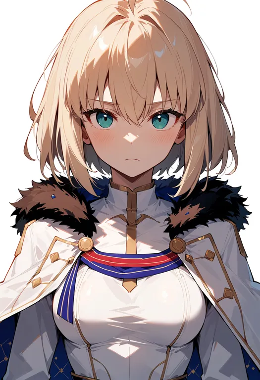 masterpiece, best quality, score_7, safe, aesc (fate), solo, upper body, simple background — by k3scat, made with ComfyUI