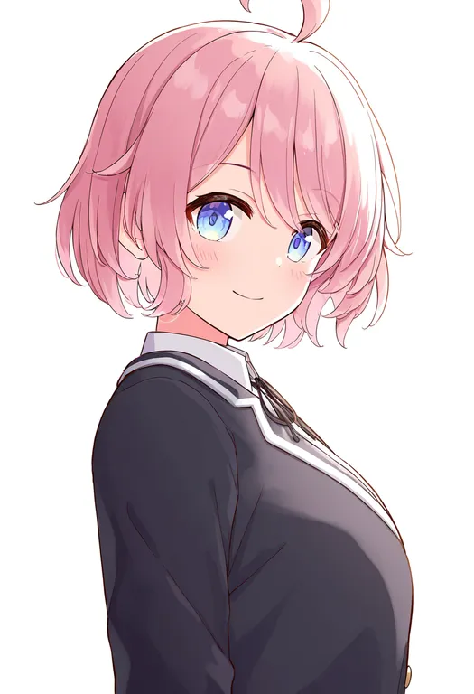 masterpiece, best quality, newest, absurdres, highres, safe, sakuraba_ema, solo, upper_body, simple_background — by k3scat, made with ComfyUI