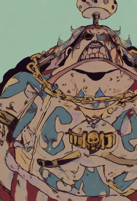 masterpiece, best quality, general, franky (one piece), one piece, solo, upper body, simple background — by k3scat, made with ComfyUI