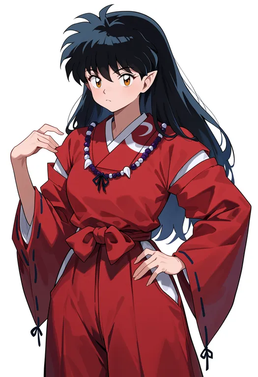 masterpiece, best quality, score_7, safe, inuyasha, solo, simple background — by k3scat, made with ComfyUI
