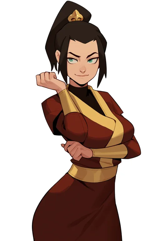 masterpiece, best quality, score_7, safe, avatar: the last airbender, solo, simple background — by k3scat, made with ComfyUI
