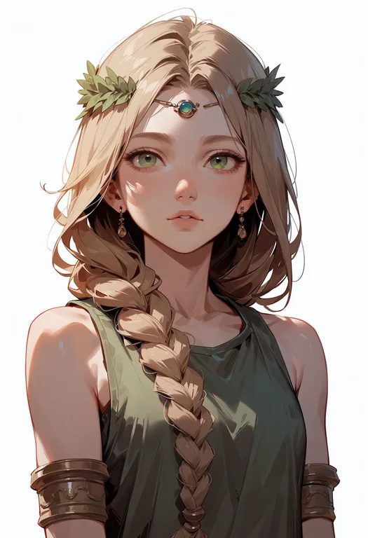 masterpiece, best quality, score_7, safe, rusalka (mythology), mythology, solo, upper body, simple background — by k3scat, made with ComfyUI