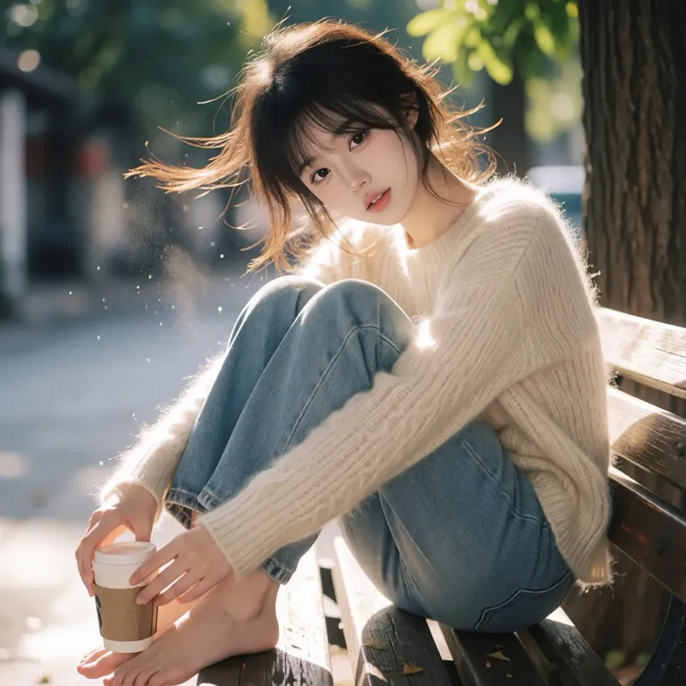 masterpiece, best quality, ultra-detailed, photorealistic, beauty filter selfie shot on a phone… — by 天才美少女, made with ComfyUI