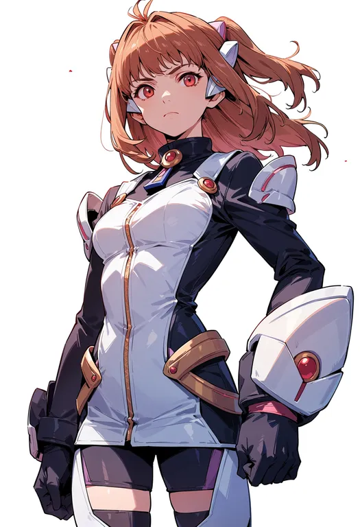 masterpiece, best quality, score_7, safe, xenosaga episode ii, solo, simple background — by k3scat, made with ComfyUI