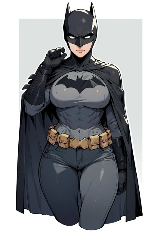 masterpiece, best quality, score_7, safe, batman (series), solo, simple background — by k3scat, made with ComfyUI