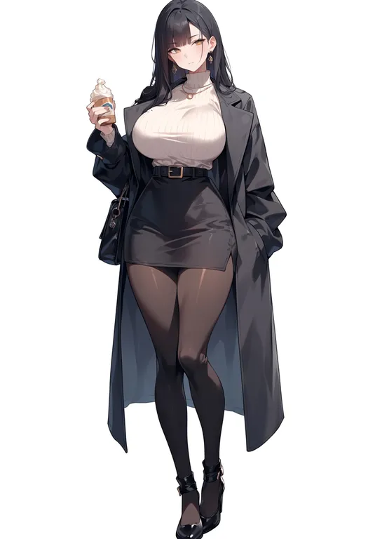 masterpiece, best quality, score_7, safe, comiket 94, solo, simple background — by k3scat, made with ComfyUI