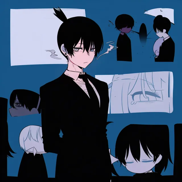 唯一还算单人的一张（ — by 白菜Robot, made with NovelAI