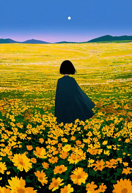 masterpiece, best quality, newest, absurdres, highres, safe, flower_field, 1girl, solo — by k3scat, made with ComfyUI