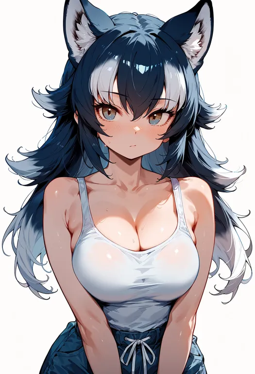 masterpiece, best quality, score_7, safe, grey wolf (kemono friends), kemono friends, solo, upper body… — by k3scat, made with ComfyUI
