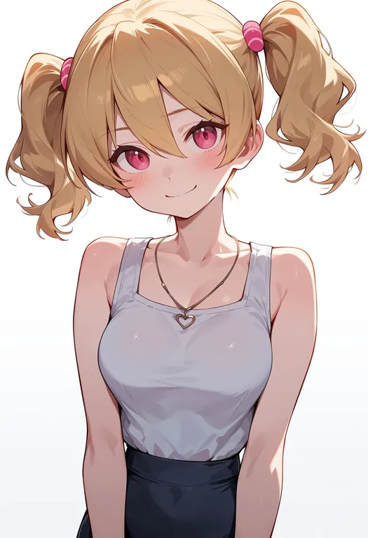 masterpiece, best quality, score_7, safe, momozono love, solo, upper body, simple background — by k3scat, made with ComfyUI