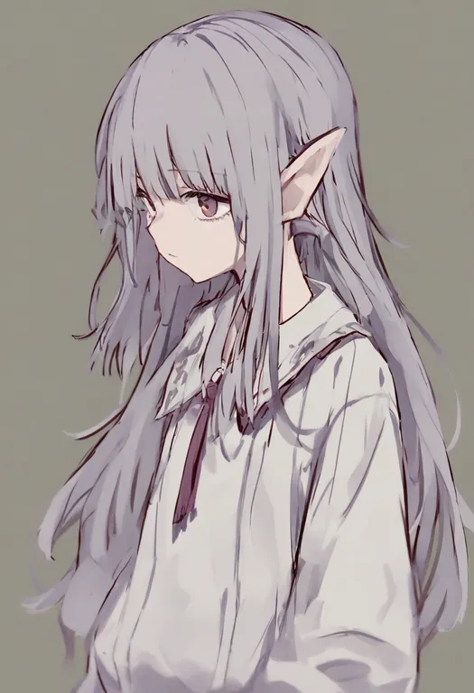 masterpiece, best quality, general, no necklace, 1girl, solo, upper body, simple background — by k3scat, made with ComfyUI