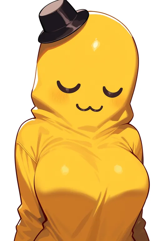 masterpiece, best quality, score_7, safe, cheese-kun, solo, upper body, simple background — by k3scat, made with ComfyUI