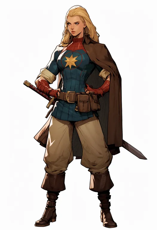 masterpiece, best quality, score_7, safe, marvel vs. capcom, solo, simple background — by k3scat, made with ComfyUI