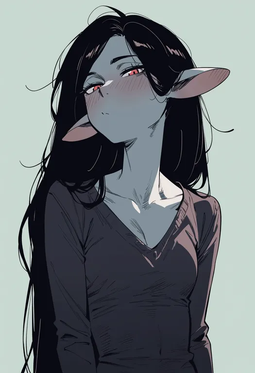 masterpiece, best quality, score_7, safe, marceline abadeer, solo, upper body, simple background — by k3scat, made with ComfyUI