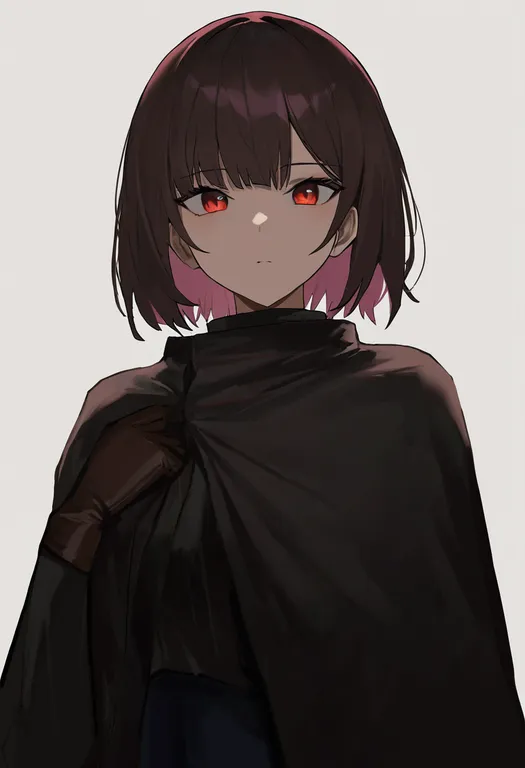 masterpiece, best quality, newest, absurdres, highres, safe, brown_gloves, 1girl, solo, upper_body, simple_background — by k3scat, made with ComfyUI