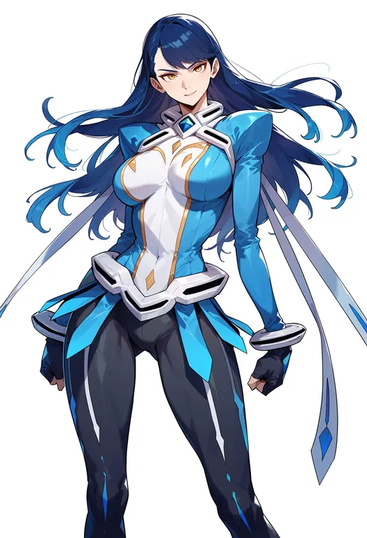 masterpiece, best quality, score_7, safe, my-otome, solo, simple background — by k3scat, made with ComfyUI