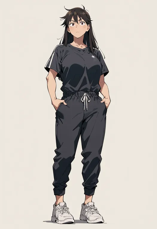 masterpiece, best quality, score_7, safe, ookiku furikabutte, solo, full body, simple background — by k3scat, made with ComfyUI