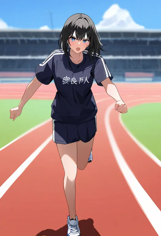 masterpiece, best quality, newest, absurdres, highres, safe, running_track, 1girl, solo — by k3scat, made with ComfyUI