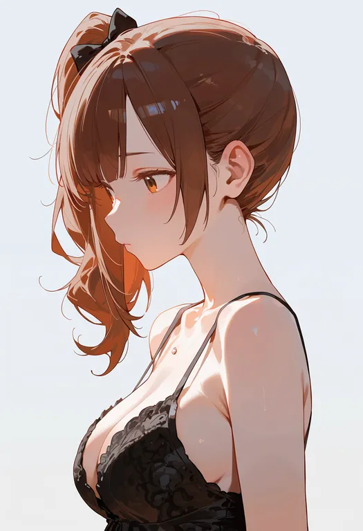 masterpiece, best quality, score_7, safe, igarashi kyoko, solo, upper body, simple background — by k3scat, made with ComfyUI