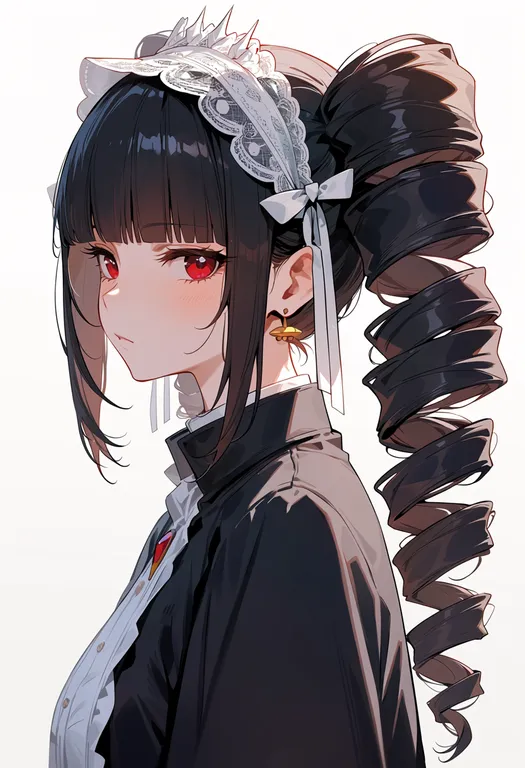 masterpiece, best quality, score_7, safe, celestia ludenberg, solo, upper body, simple background — by k3scat, made with ComfyUI