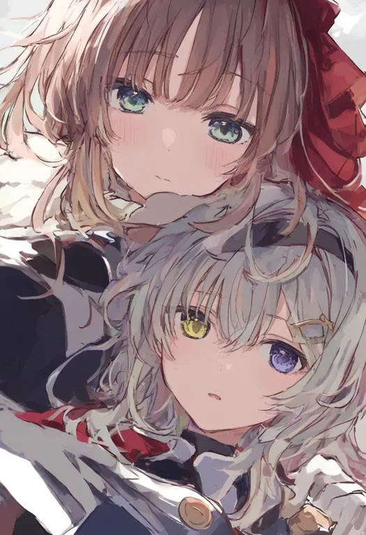 masterpiece, best quality, general, asymmetrical docking, multiple girls — by k3scat, made with ComfyUI