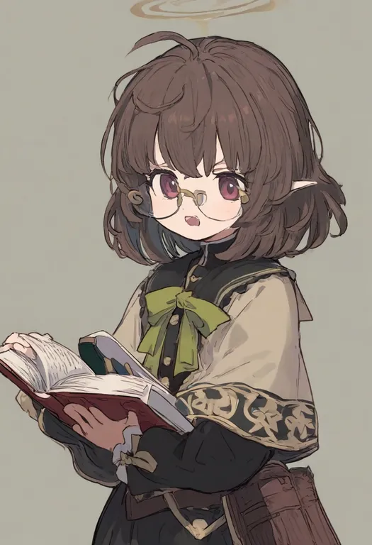 masterpiece, best quality, general, holding book, 1girl, solo, upper body, simple background — by k3scat, made with ComfyUI