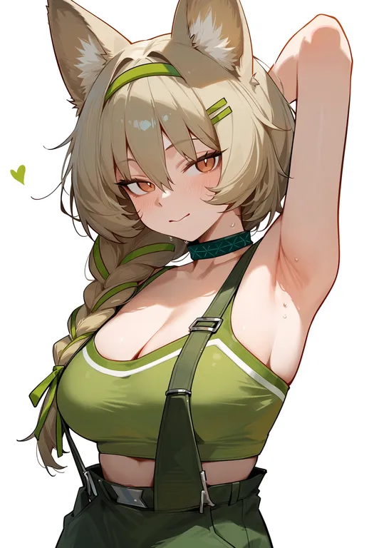 masterpiece, best quality, score_7, safe, beanstalk (arknights), arknights, solo, upper body, simple background — by k3scat, made with ComfyUI
