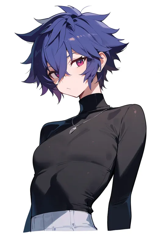 masterpiece, best quality, score_7, safe, sazanami jun, solo, upper body, simple background — by k3scat, made with ComfyUI