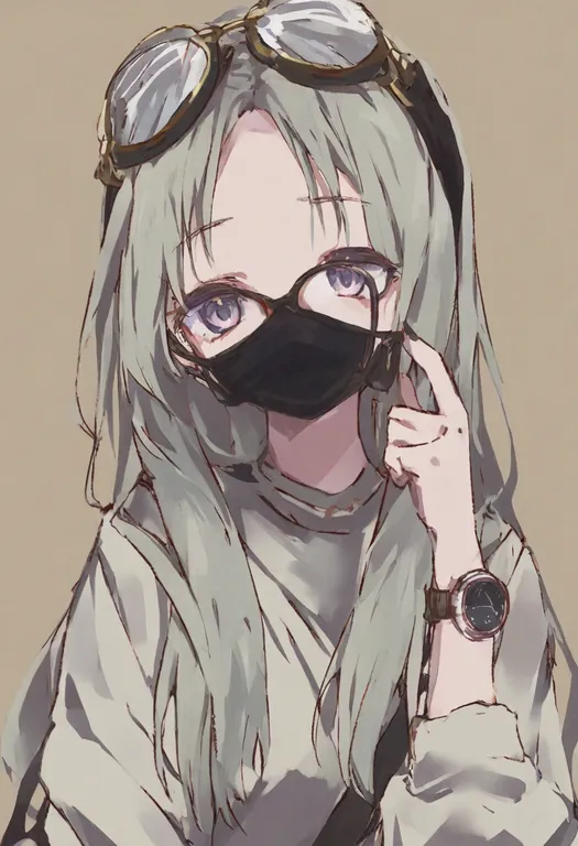 masterpiece, best quality, general, wristwatch, 1girl, solo, upper body, simple background — by k3scat, made with ComfyUI