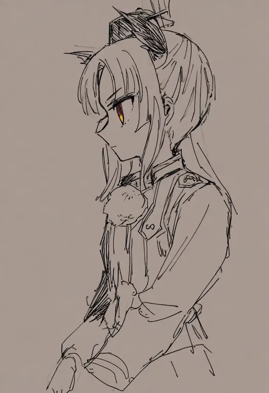 masterpiece, best quality, general, kusazuri, 1girl, solo, simple background — by k3scat, made with ComfyUI