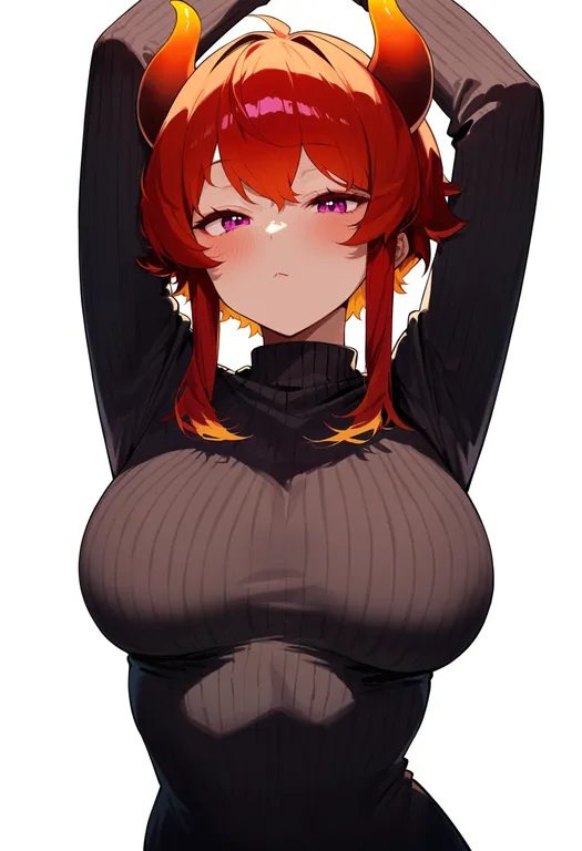 masterpiece, best quality, score_7, safe, dola (nijisanji), nijisanji, solo, upper body, simple background — by k3scat, made with ComfyUI