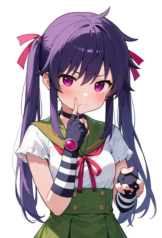 masterpiece, best quality, score_7, safe, ebisuzawa kurumi, solo, upper body, simple background — by k3scat, made with ComfyUI