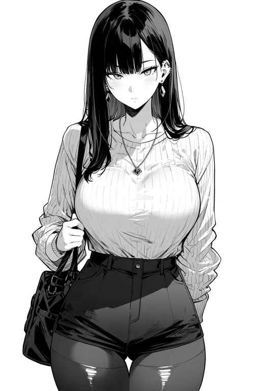 masterpiece, best quality, score_7, safe, comiket 102, solo, simple background — by k3scat, made with ComfyUI
