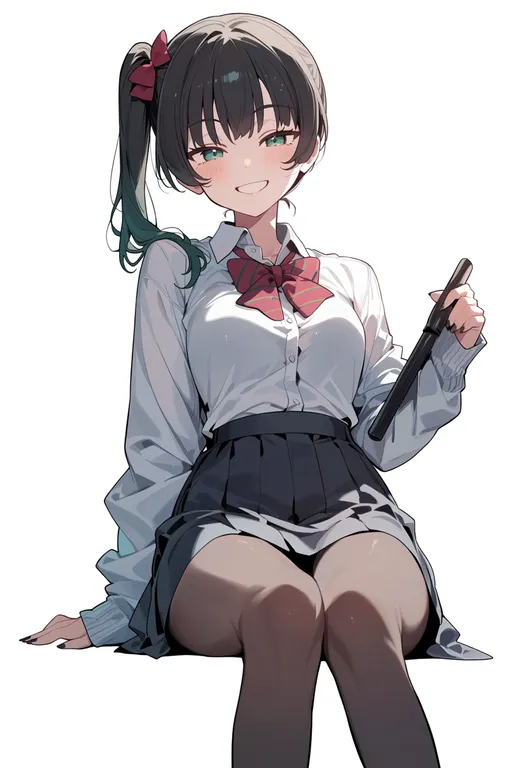 masterpiece, best quality, score_7, safe, love live!, solo, simple background — by k3scat, made with ComfyUI